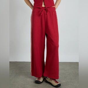 Piper Waffle Jogger - Red
